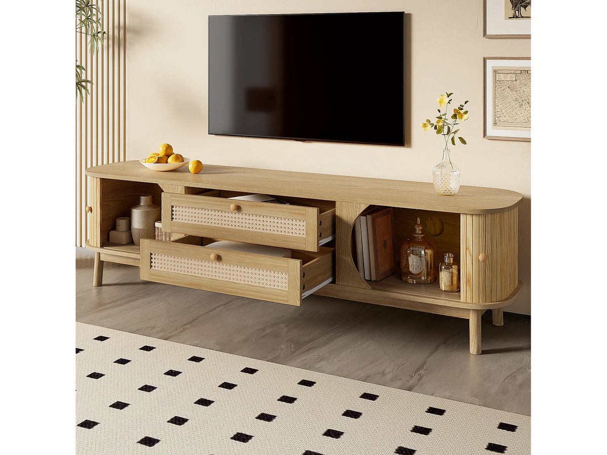 Meuble TV en Bois Moderne 170 cm - MODERNLUXE vue 4