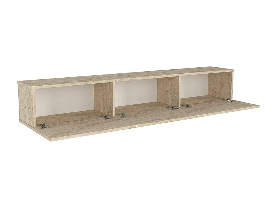 Meuble TV Suspendu en Bois - VIKILA vue 3