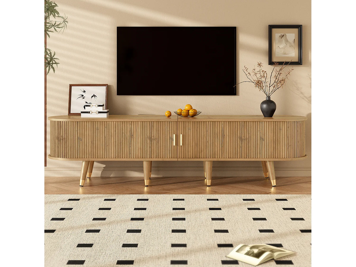 Meuble TV Bas en Bois 175 cm - MODERNLUXE vue 2
