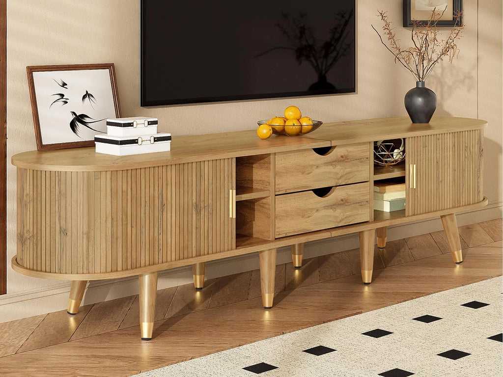 Meuble TV Bas en Bois 175 cm - MODERNLUXE vue 3