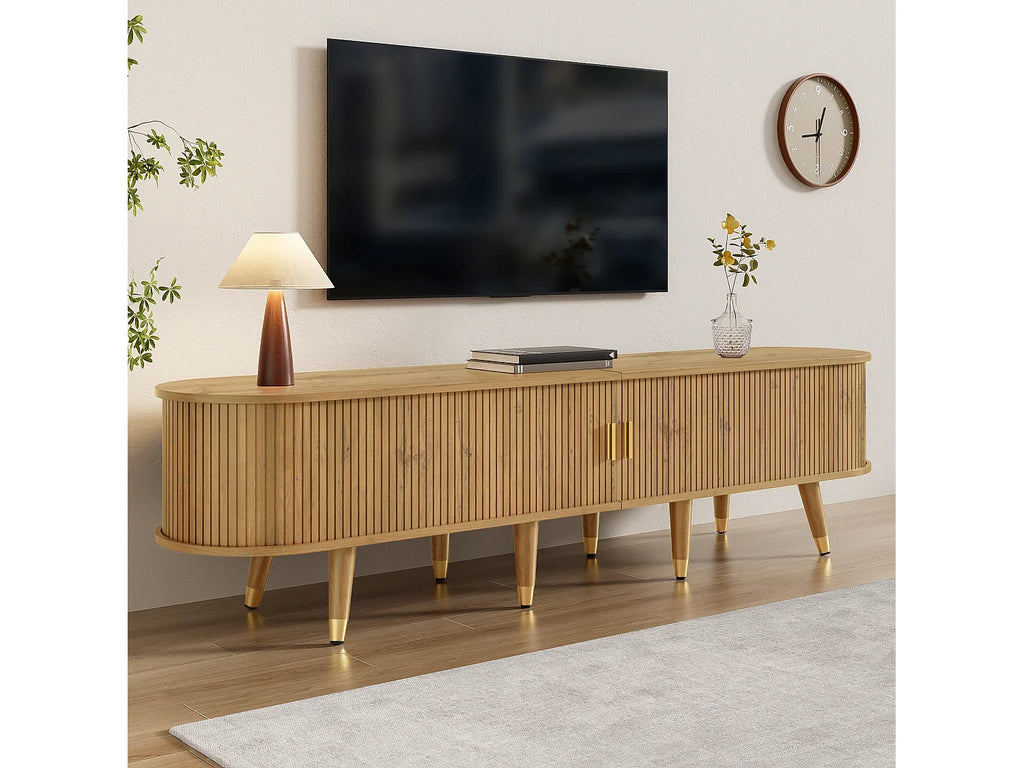 Meuble TV Bas en Bois 175 cm - MODERNLUXE vue 4
