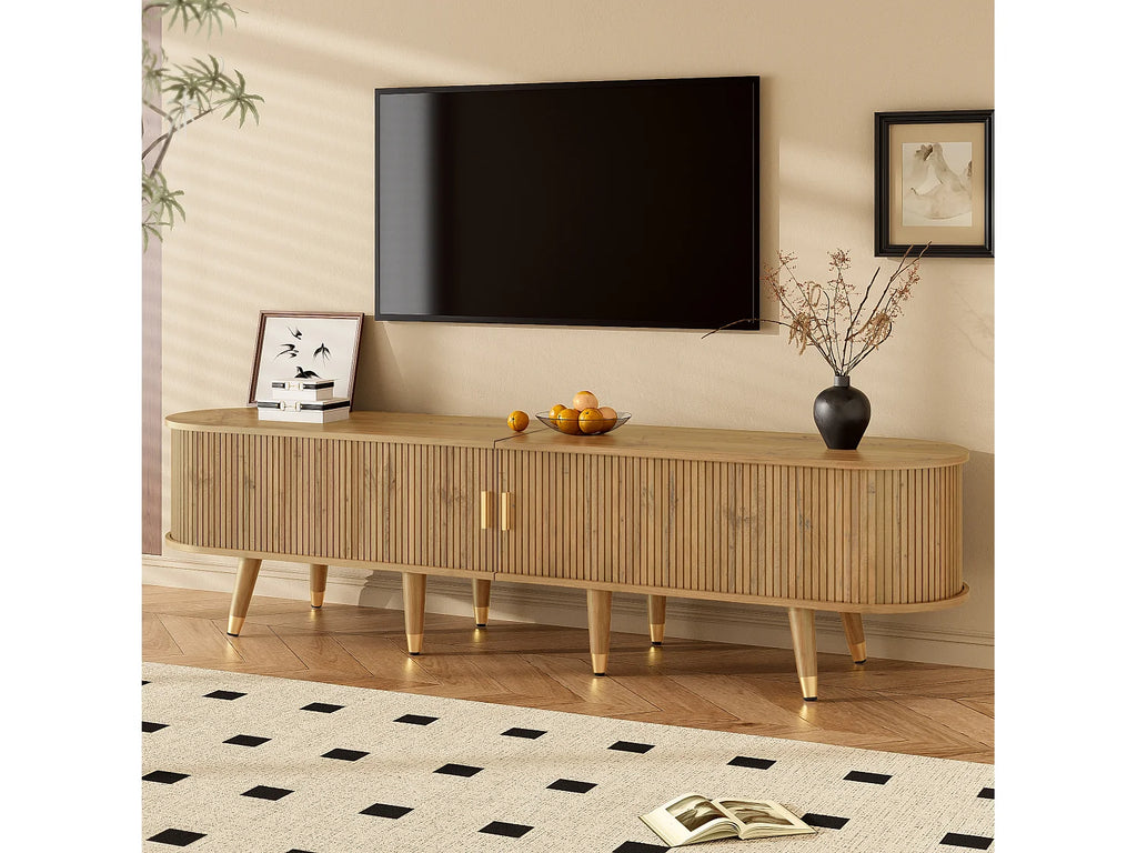 Meuble TV Bas en Bois 175 cm - MODERNLUXE vue 5