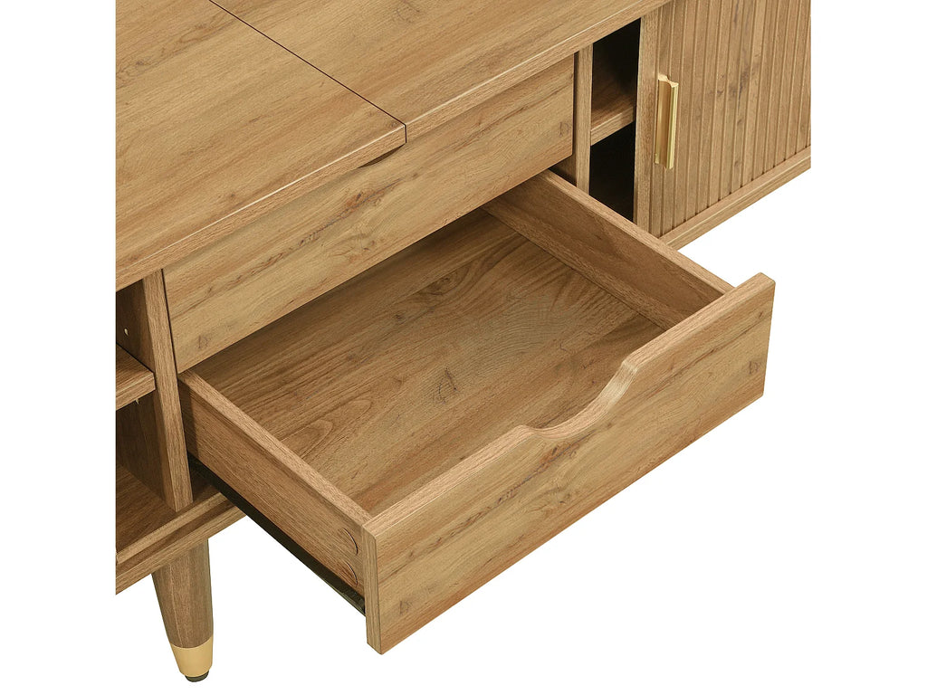 Meuble TV Bas en Bois 175 cm - MODERNLUXE vue 9