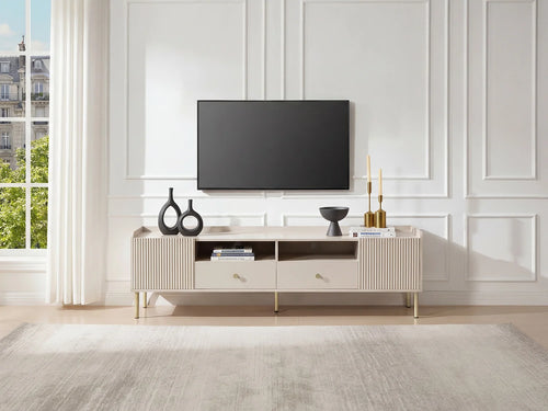 Meuble TV Beige 180 cm - LUNAOR