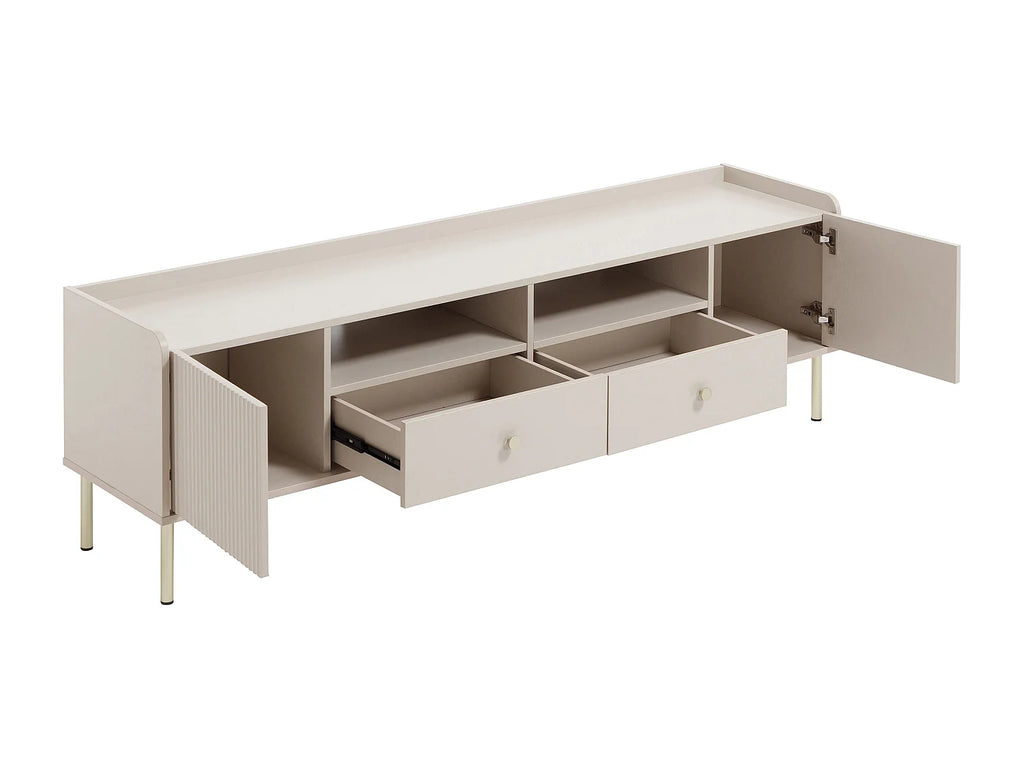 Meuble TV Beige 180 cm - LUNAOR vue 4