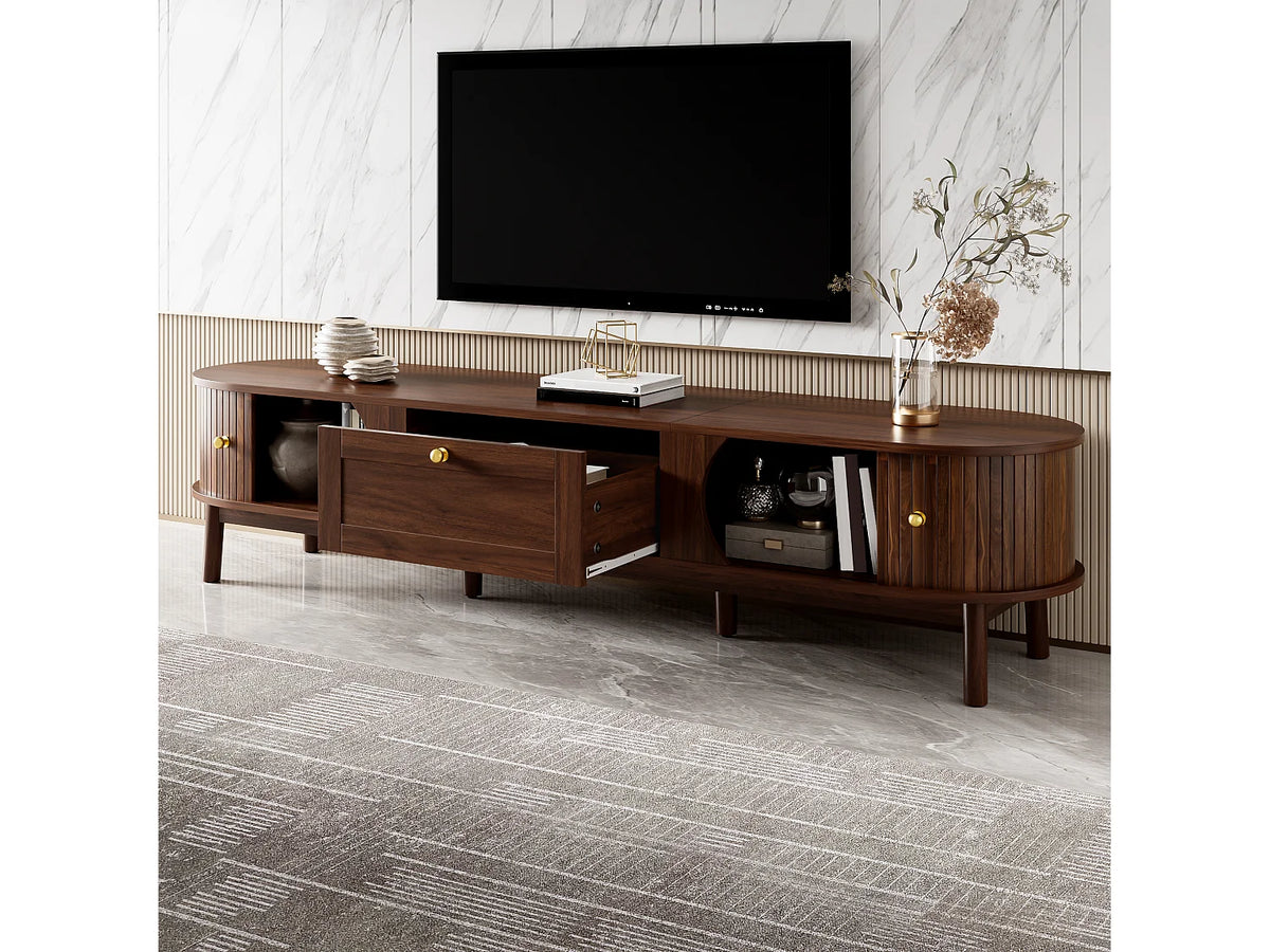 Meuble TV Bas en Bois 170 cm - MODERNLUXE vue 3