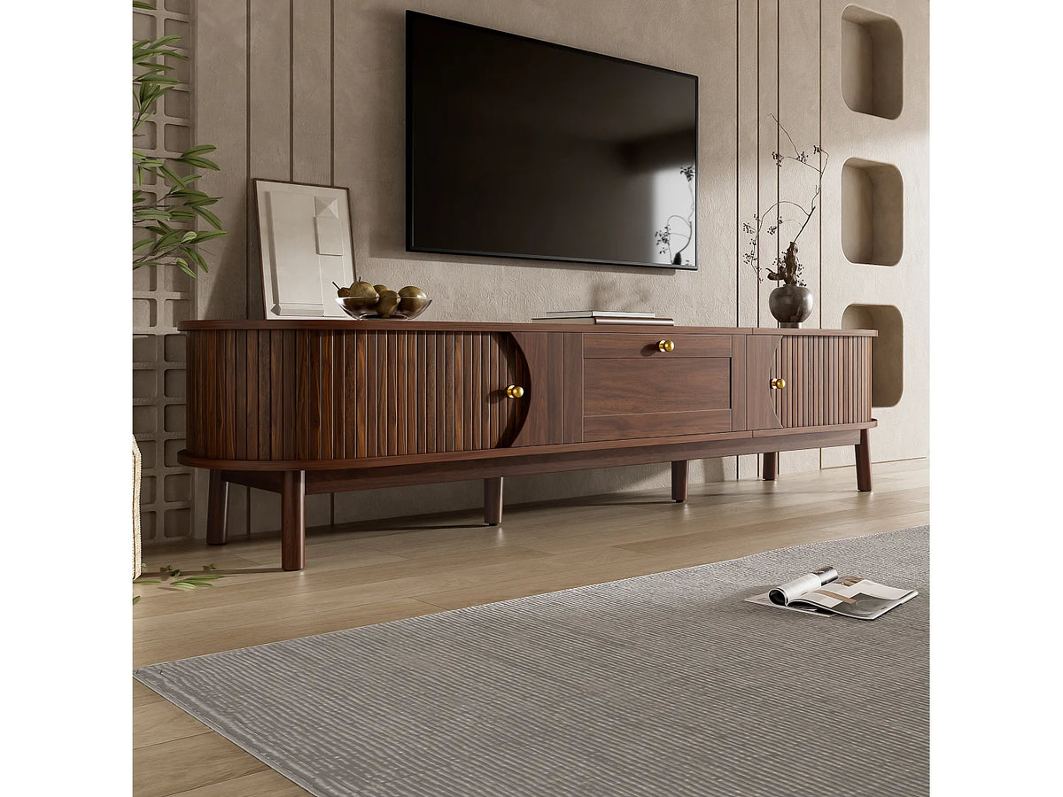 Meuble TV Bas en Bois 170 cm - MODERNLUXE vue 5