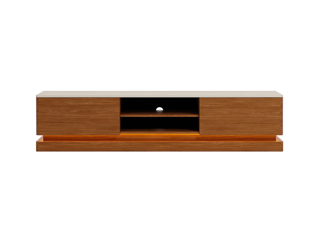 Meuble TV Bas en Bois - DEVIKA vue 2