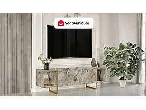 Meuble TV en Bois Blanc - DERANA vue 2
