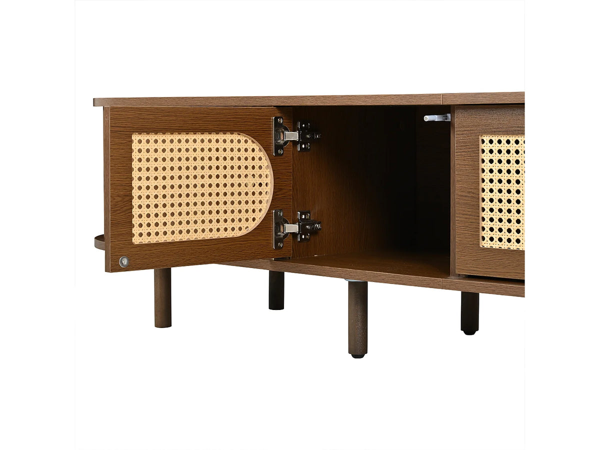 Meuble TV Bas en Bois 180 cm - MODERNLUXE vue 7