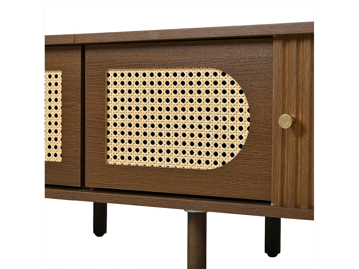 Meuble TV Bas en Bois 180 cm - MODERNLUXE vue 9