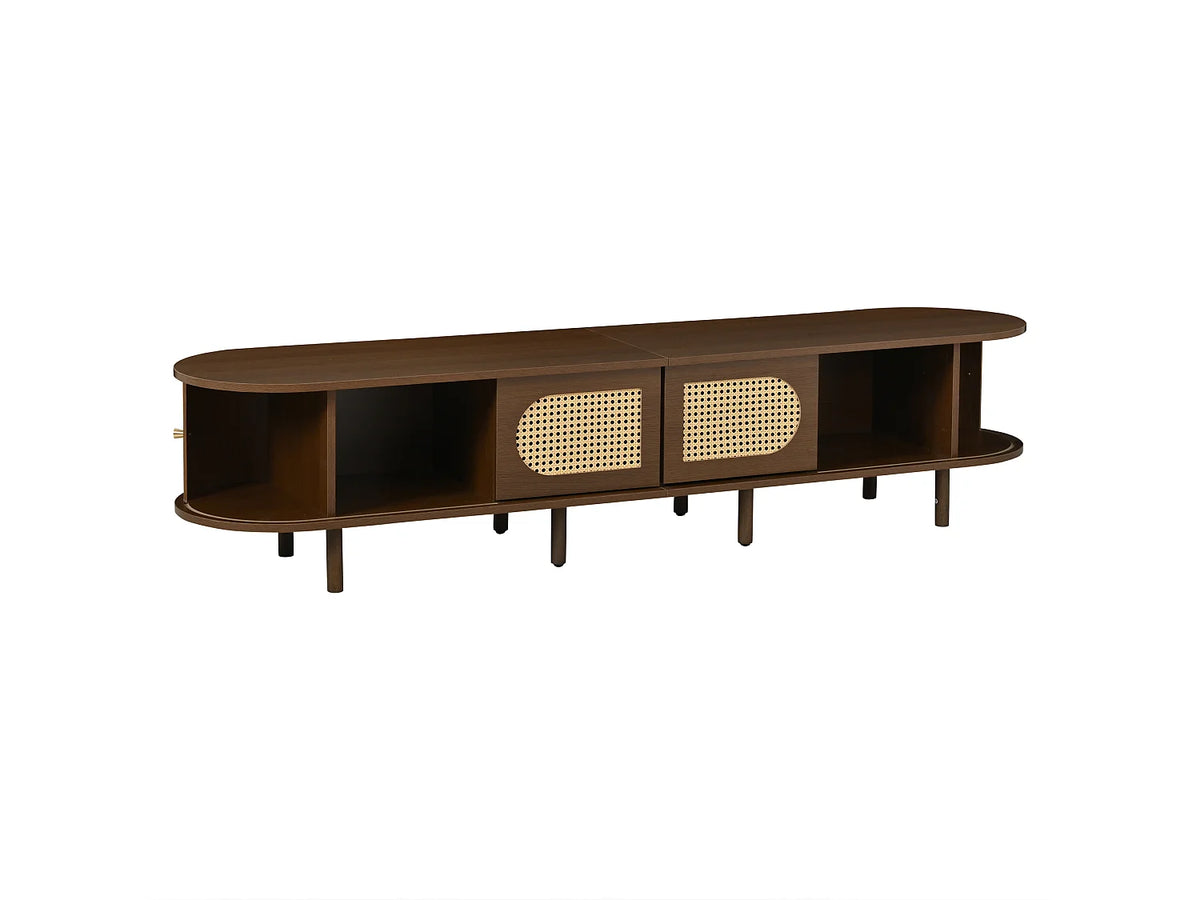 Meuble TV Bas en Bois 180 cm - MODERNLUXE vue 10
