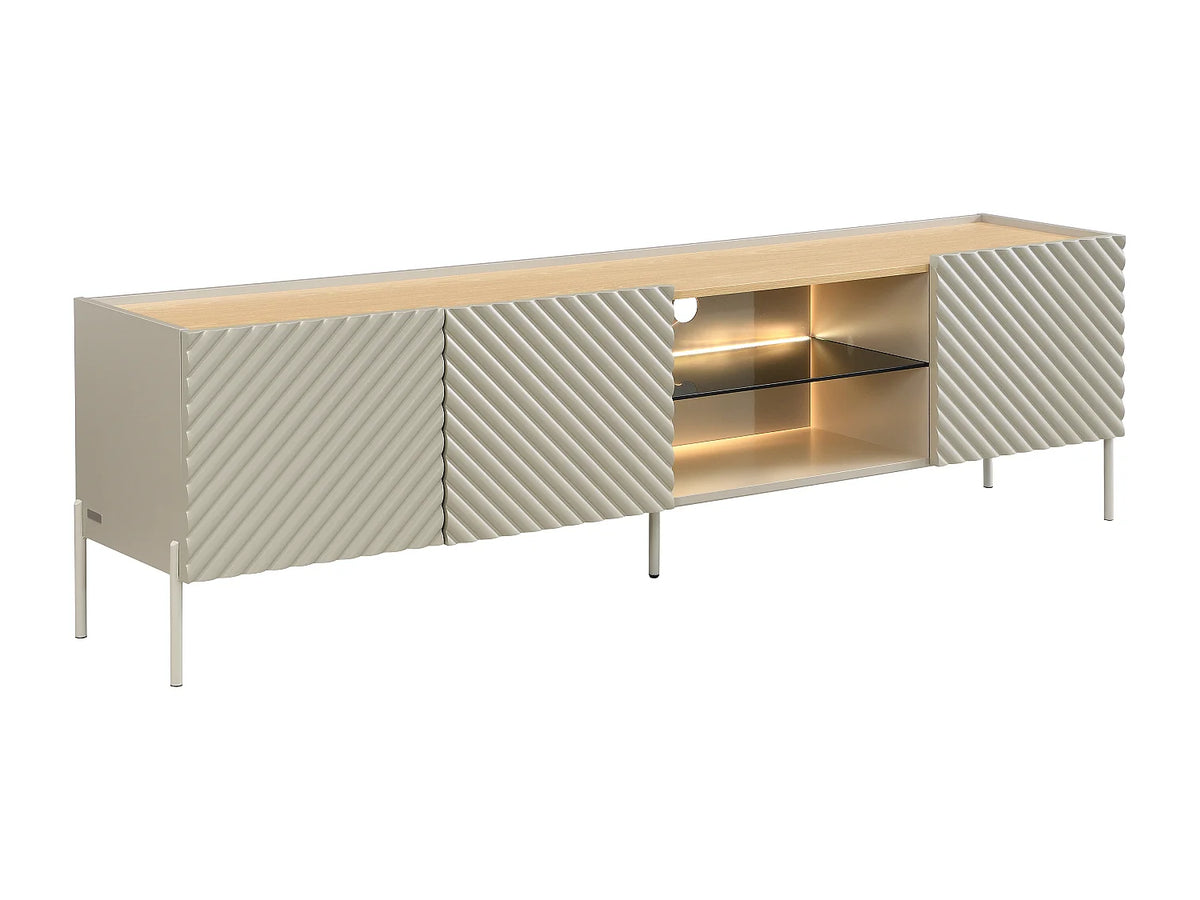Meuble TV en Bois 200 cm - TASIBA vue 3