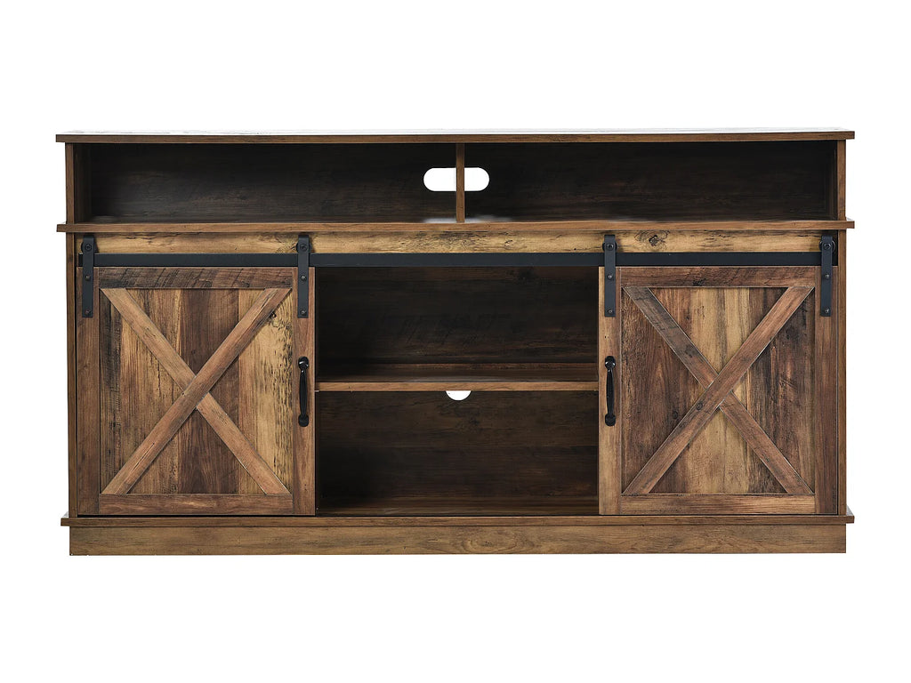 Meuble TV Haut en Bois - MERAX vue 3