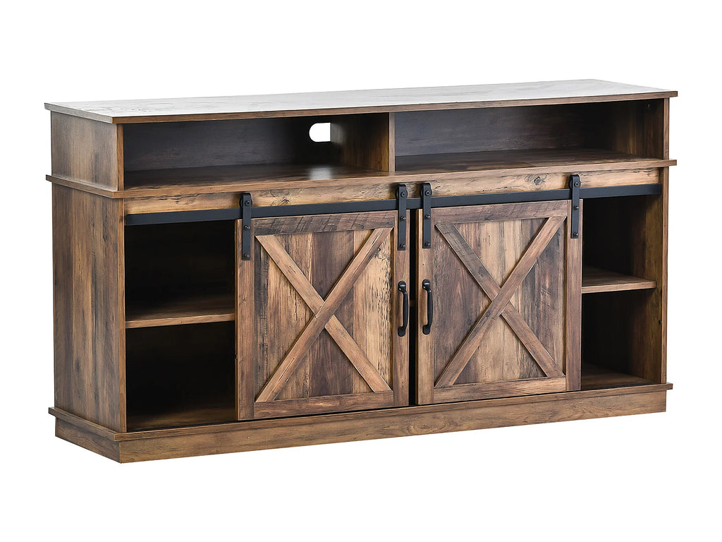 Meuble TV Haut en Bois - MERAX vue 4