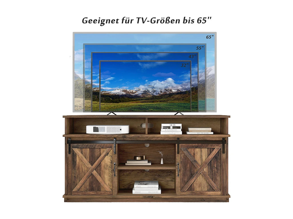 Meuble TV Haut en Bois - MERAX vue 5