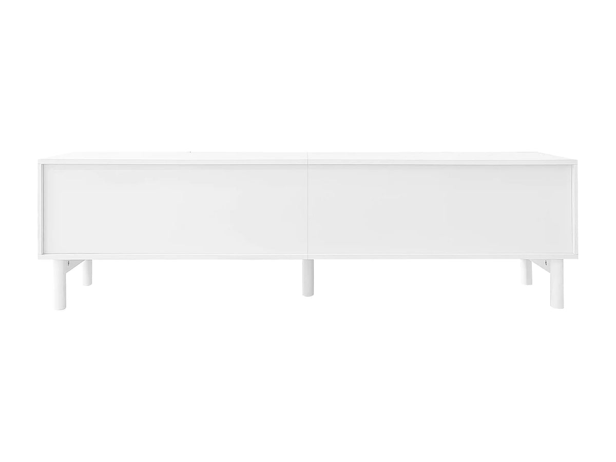 Meuble TV en Bois Blanc 169 cm - MERAX vue 9