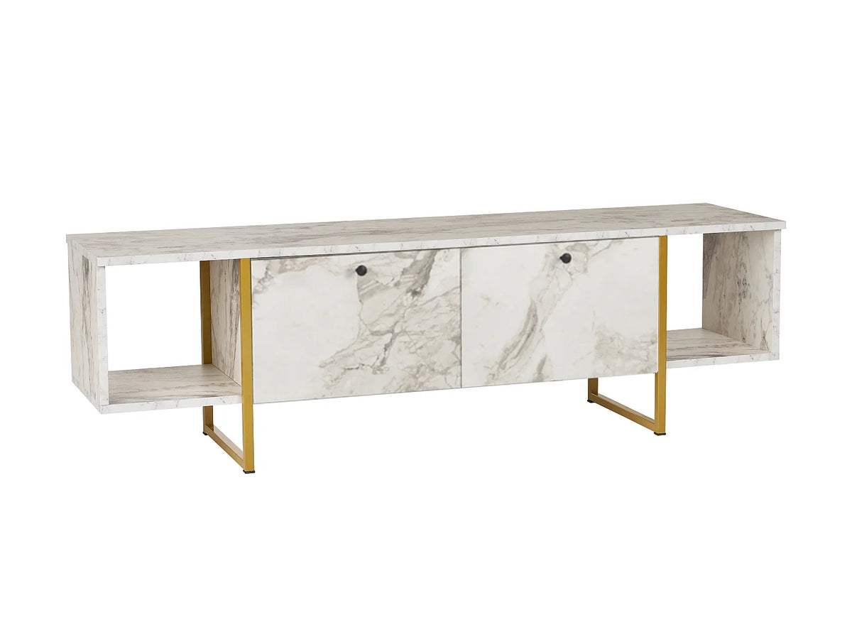 Meuble TV en Bois Blanc - DERANA vue 3