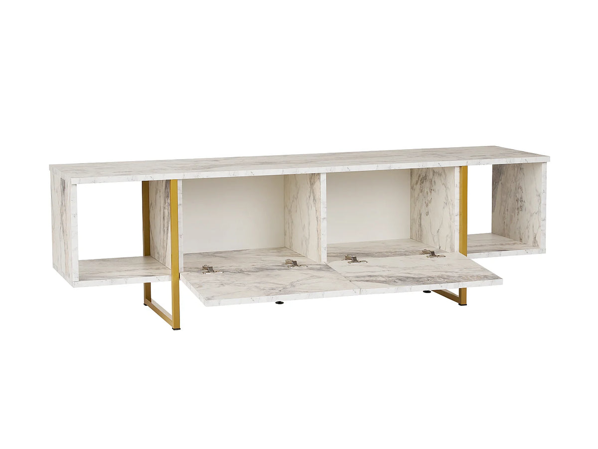 Meuble TV en Bois Blanc - DERANA vue 4