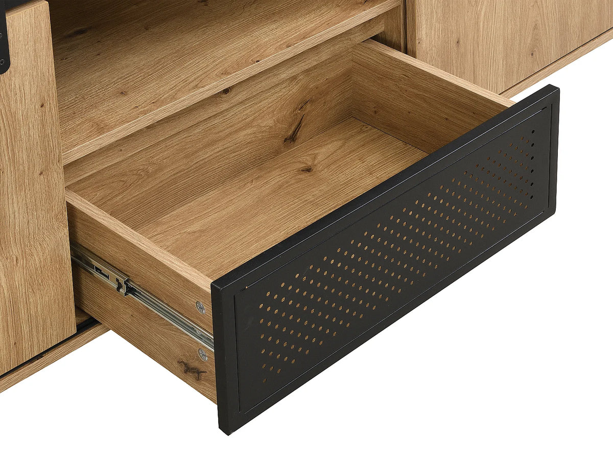 Meuble TV en Bois Noir - BELINARO vue 7