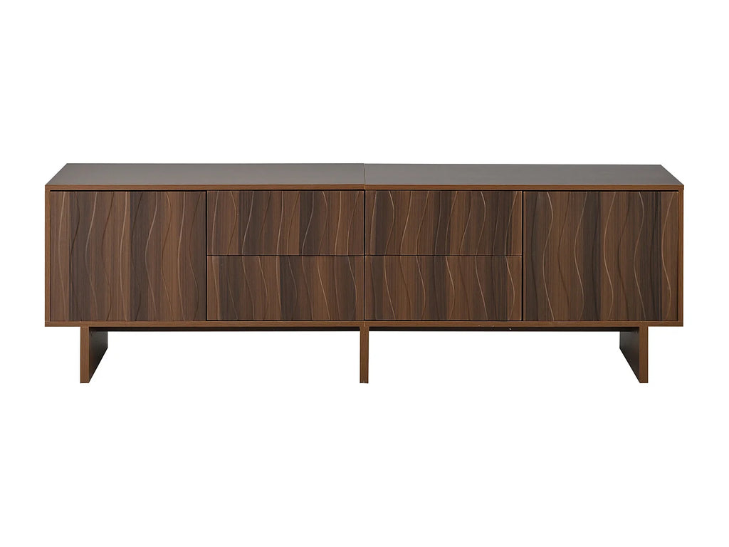 Meuble TV Effet Noyer 180 cm - MODERNLUXE vue 5