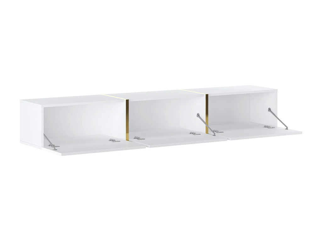 Meuble TV Suspendu Blanc - MARZIALO vue 4