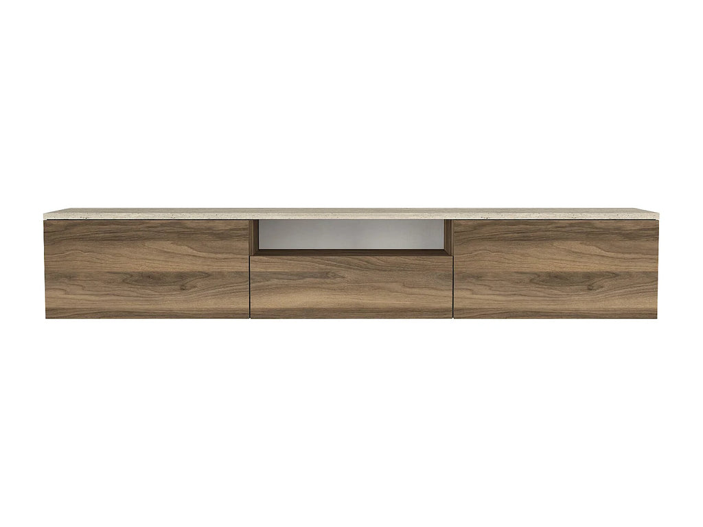 Meuble TV Suspendu en Bois - LOTULA vue 2