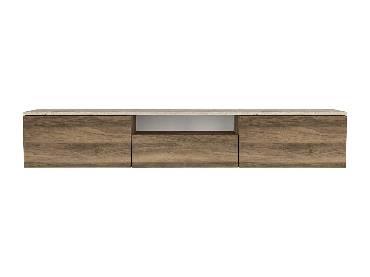 Meuble TV Suspendu en Bois - LOTULA vue 2