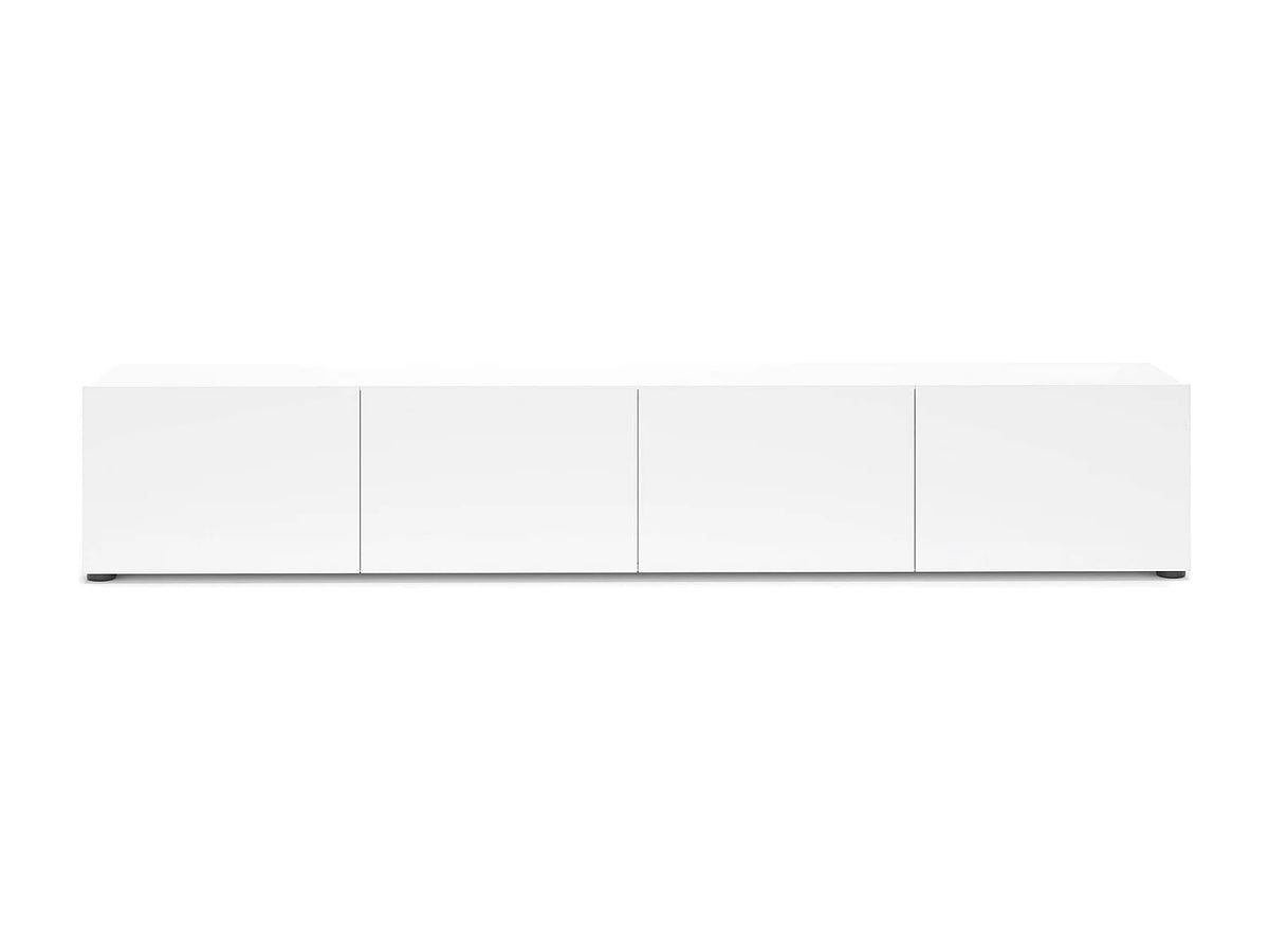 Meuble TV en Bois Blanc 225 cm - DMORA vue 5