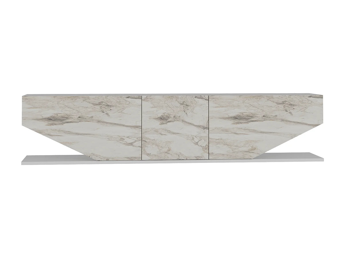 Meuble TV en Bois Blanc - DECOROTIKA FR vue 6