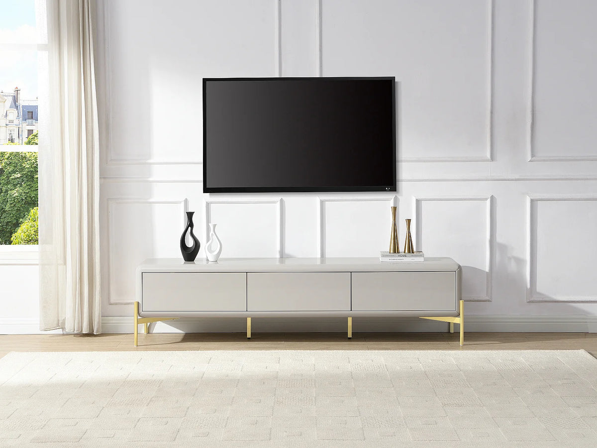 Meuble TV Beige 180 cm - LYBAKA