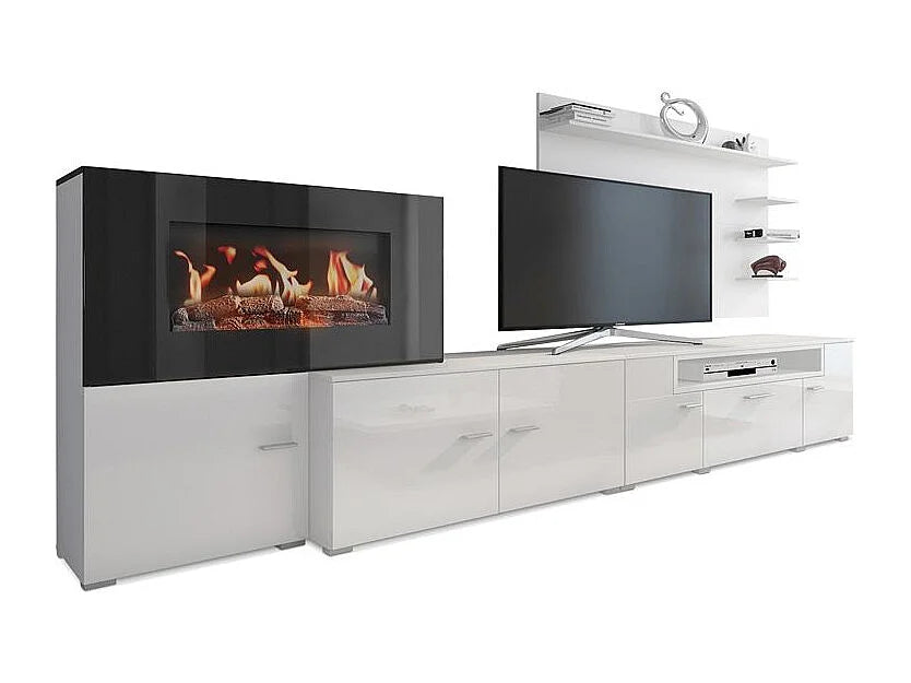 Meuble TV en Bois Blanc - SKRAUT HOME vue 2