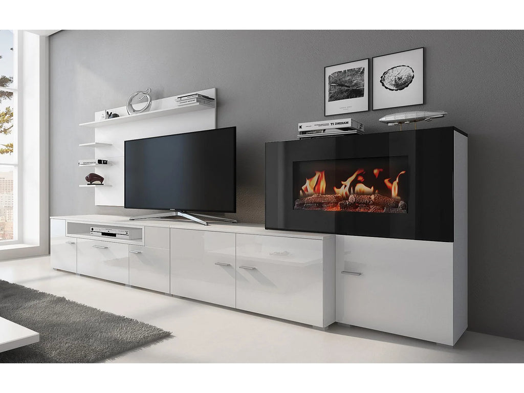 Meuble TV en Bois Blanc - SKRAUT HOME vue 4