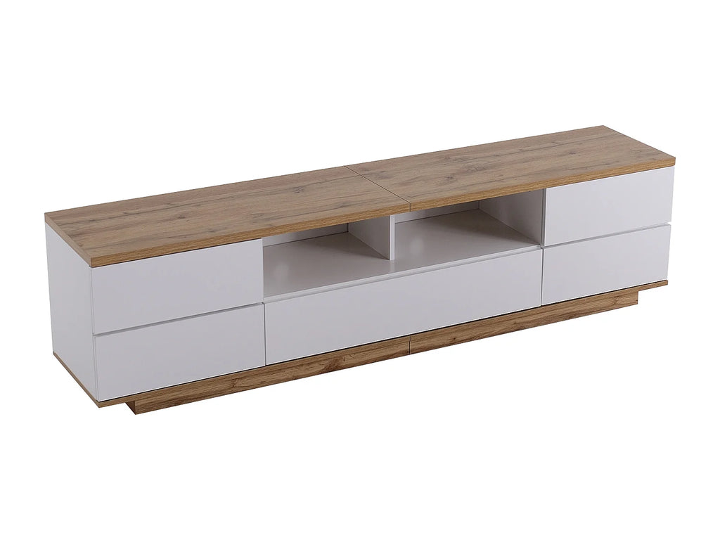 Meuble TV en Bois Blanc 180 cm - MODERNLUXE vue 5