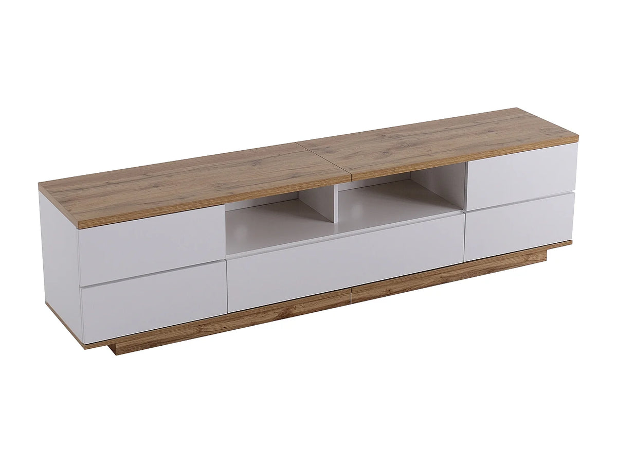 Meuble TV en Bois Blanc 180 cm - MODERNLUXE vue 5