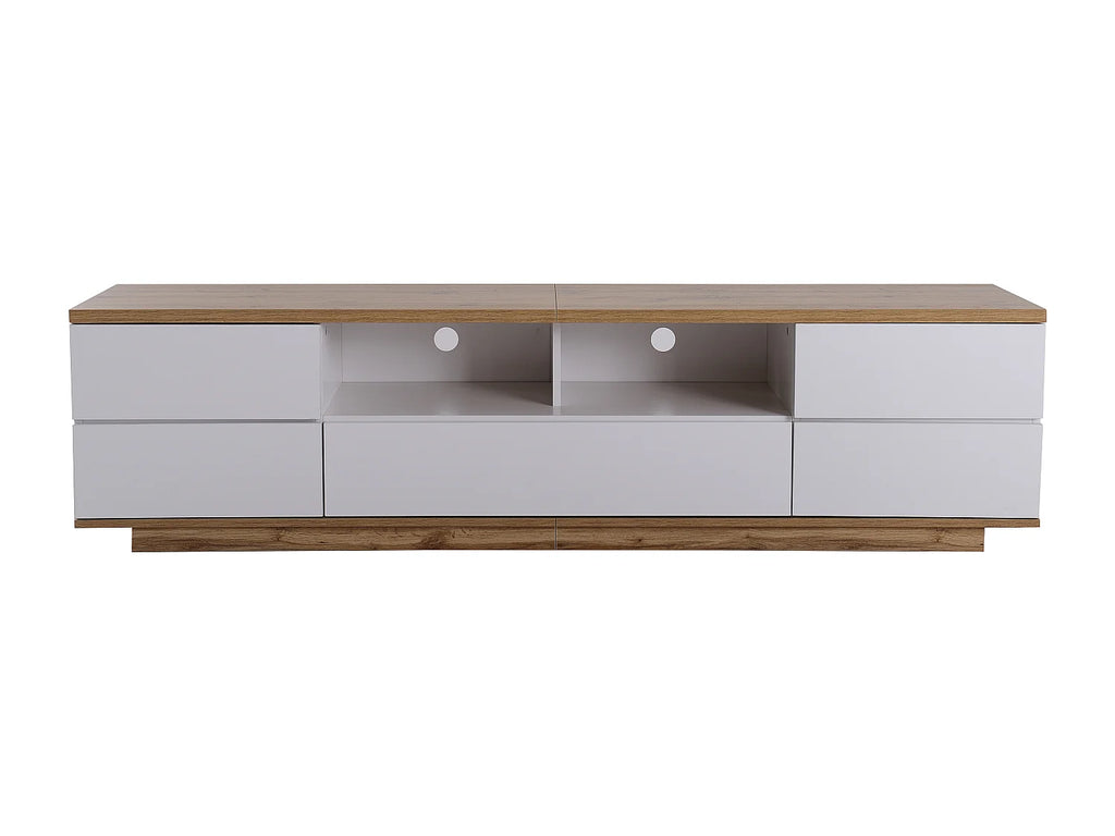 Meuble TV en Bois Blanc 180 cm - MODERNLUXE vue 6