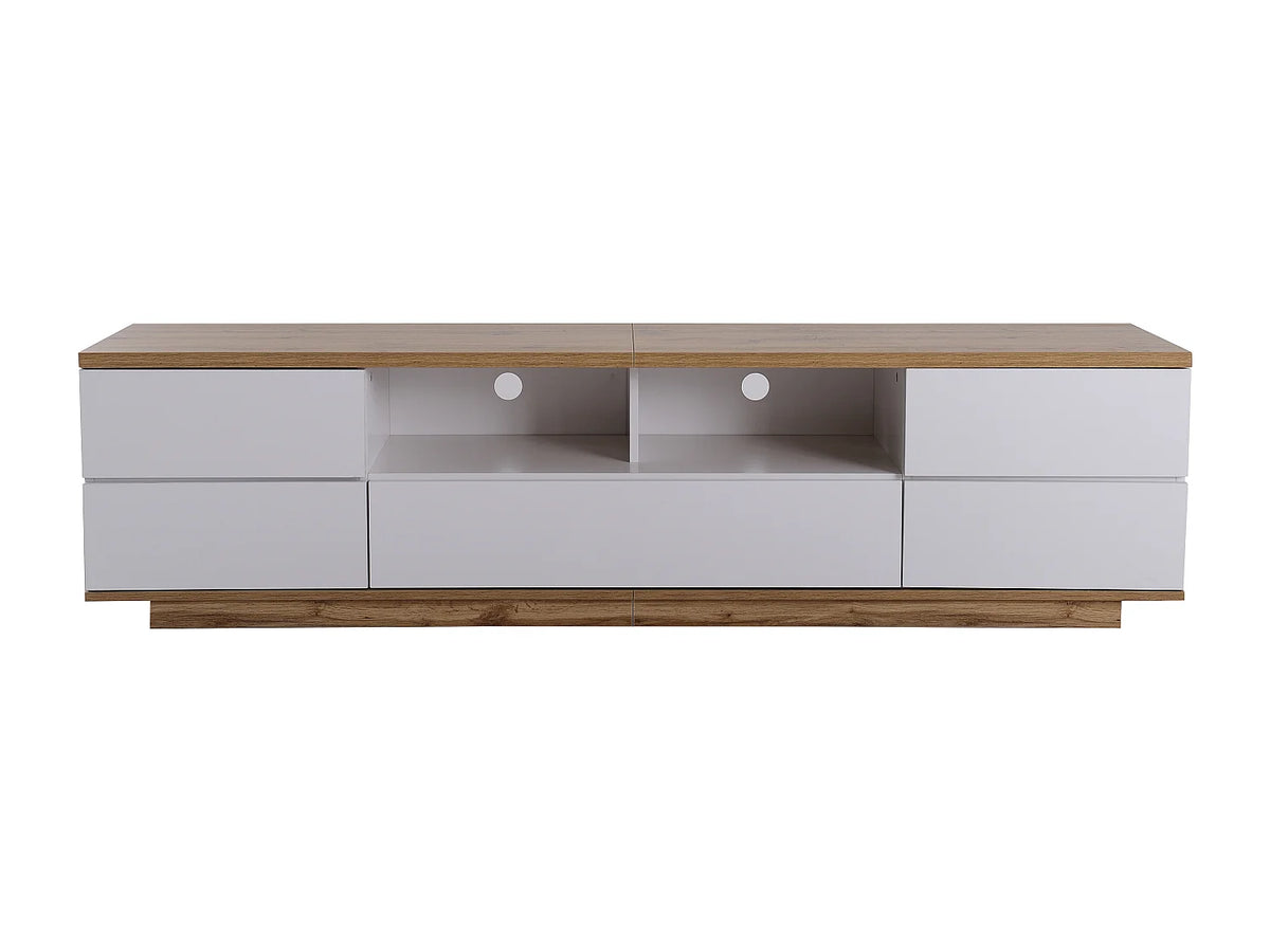 Meuble TV en Bois Blanc 180 cm - MODERNLUXE vue 6