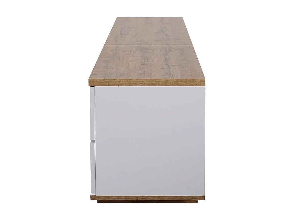 Meuble TV en Bois Blanc 180 cm - MODERNLUXE vue 9