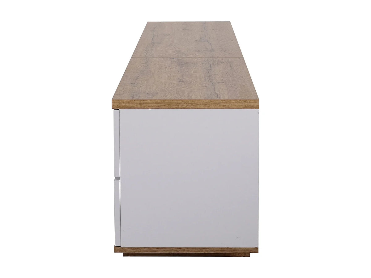 Meuble TV en Bois Blanc 180 cm - MODERNLUXE vue 9