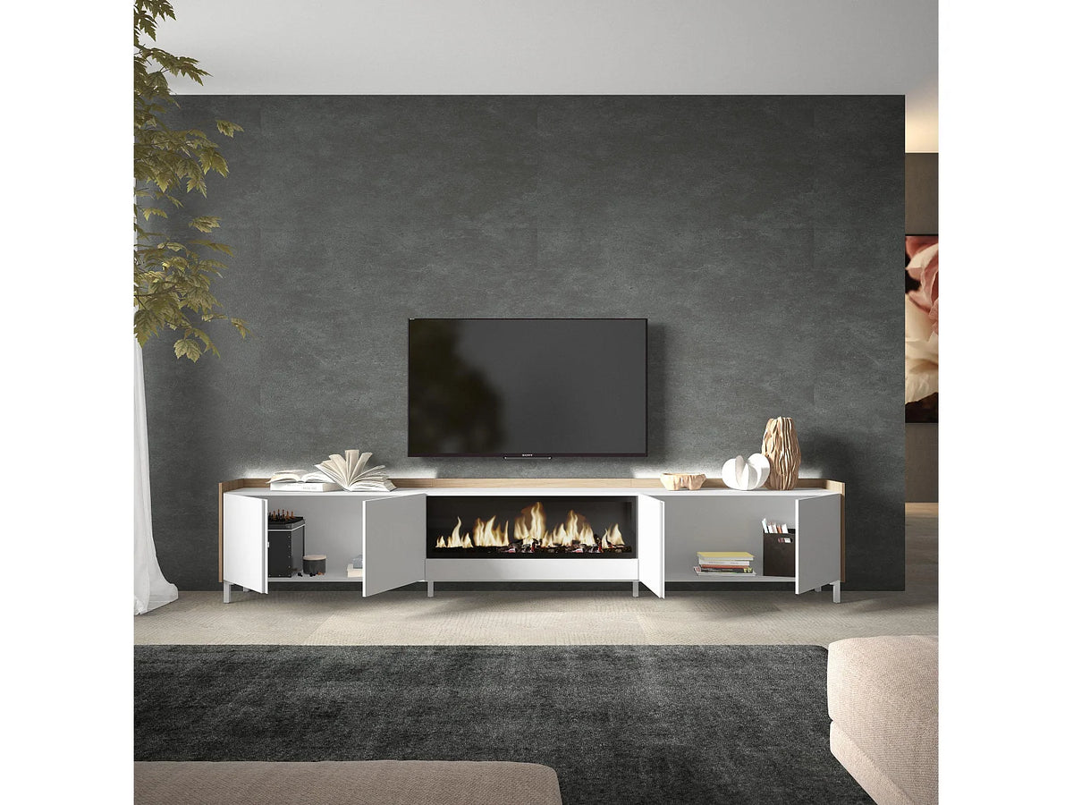Meuble TV Suspendu Design - SKRAUT HOME vue 3