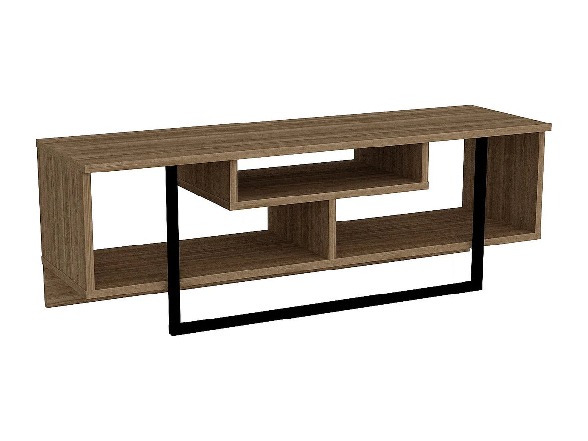 Meuble TV Bois et Métal Industriel 119 cm - DECOROTIKA FR vue 3