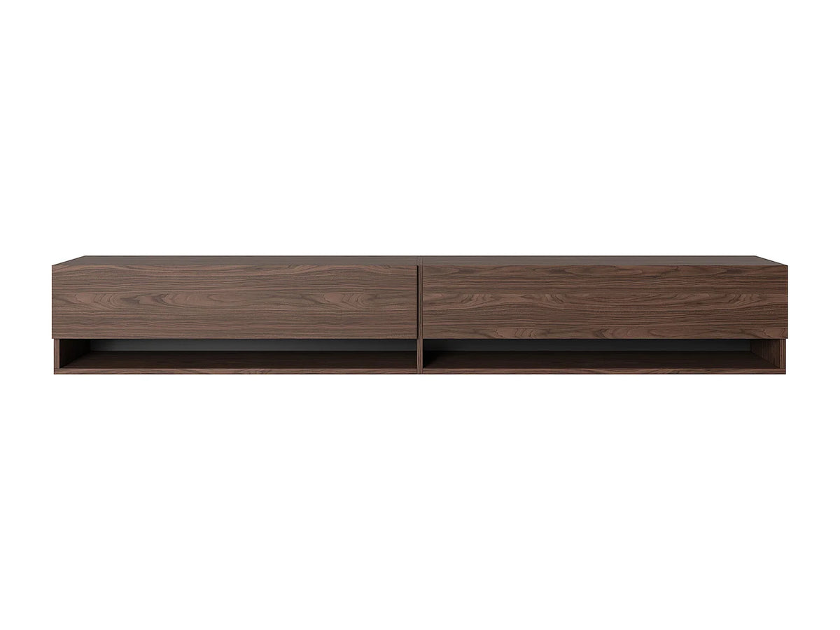 Meuble TV Effet Noyer 200 cm - MIRRGO vue 5