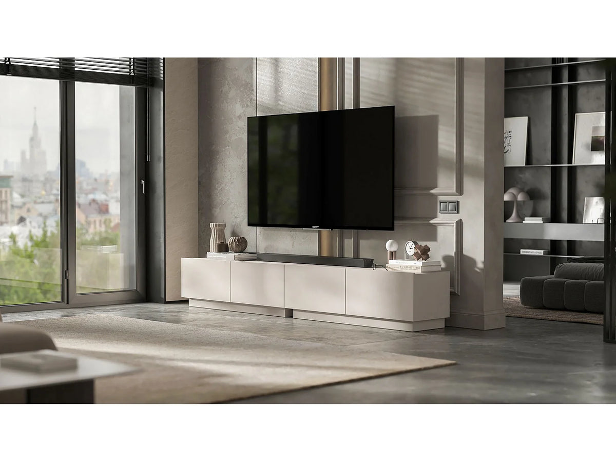 Meuble TV Suspendu en Bois 240 cm - ENJOY vue 8