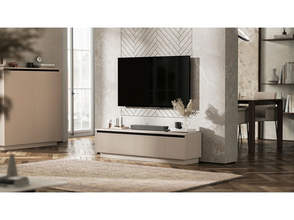 Meuble TV Bas en Bois - SELENE vue 5