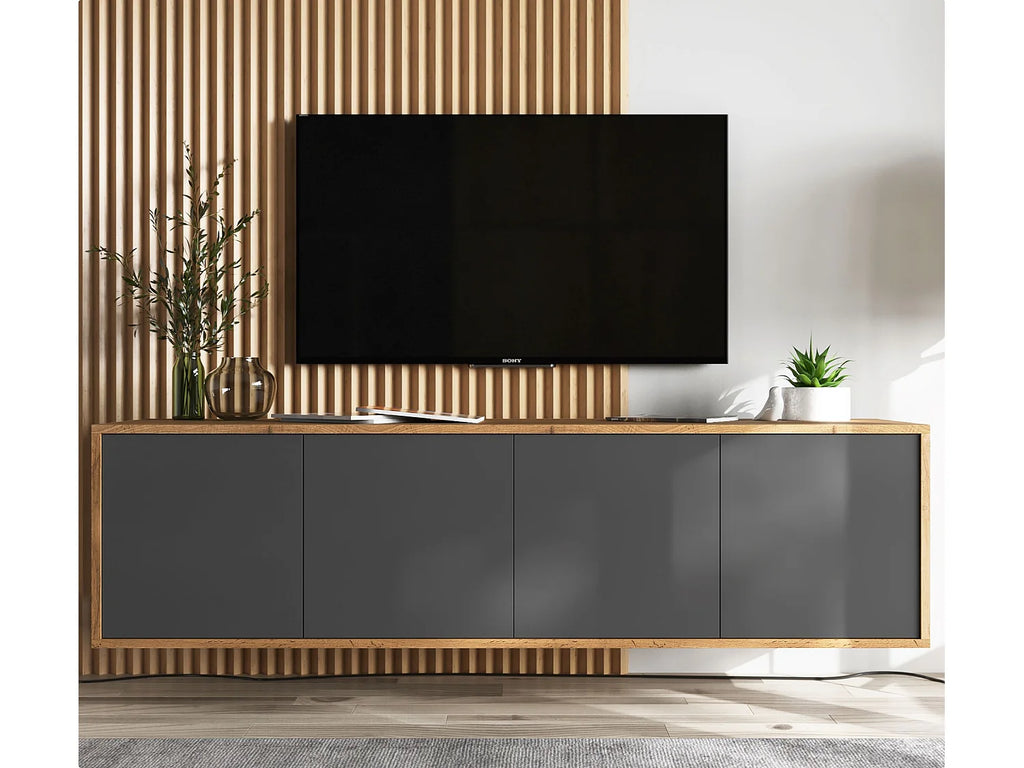 Meuble TV Suspendu Moderne - APOLLO2 vue 3