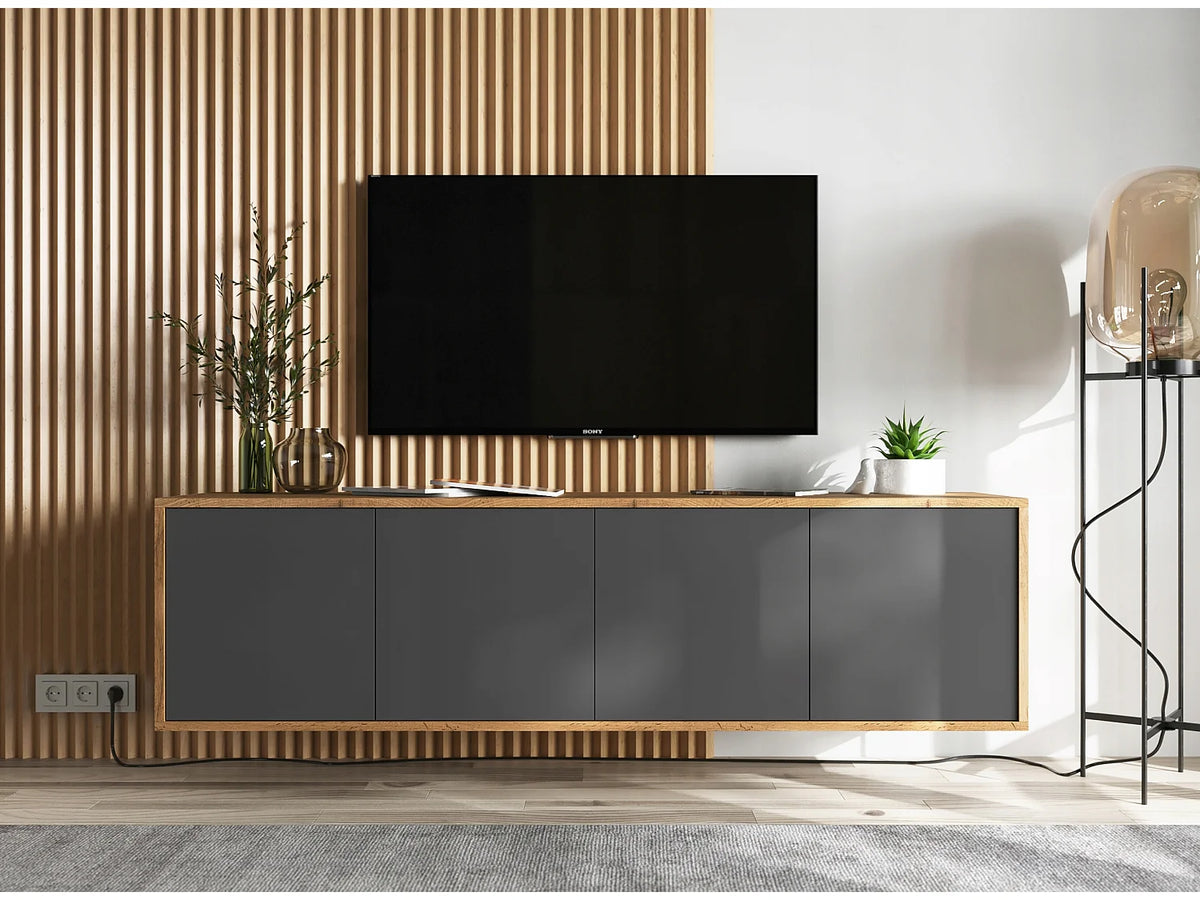 Meuble TV Suspendu Moderne - APOLLO2 vue 4