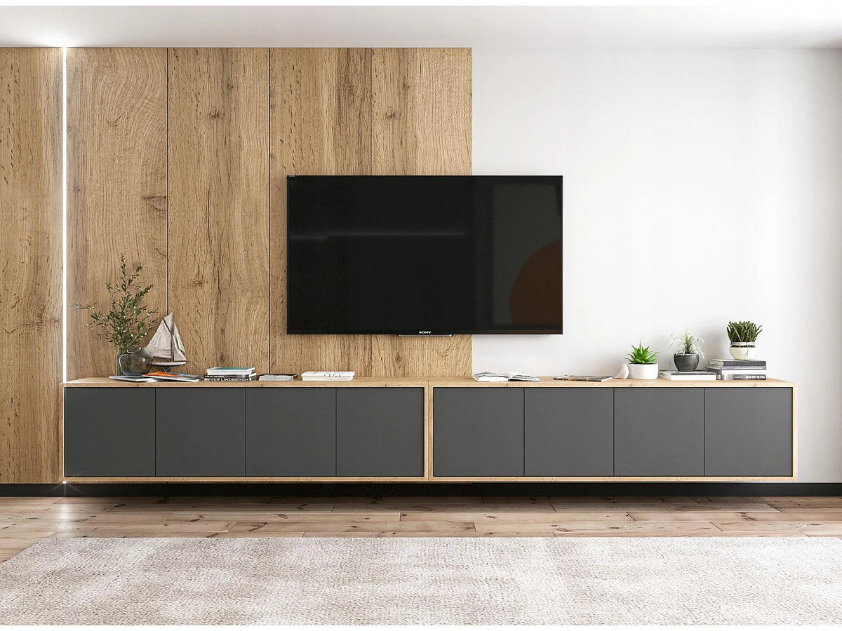 Meuble TV Suspendu Moderne - APOLLO2 vue 7