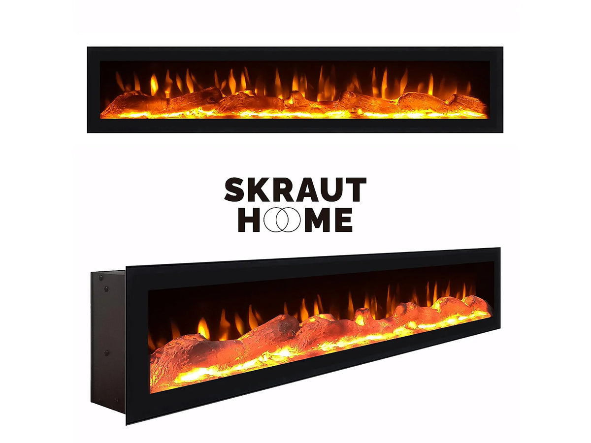 Meuble TV Suspendu avec LED 203 cm - SKRAUT HOME vue 3