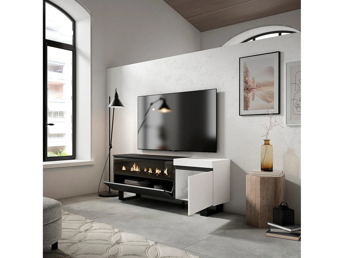 Meuble TV en Bois Blanc 152 cm - SKRAUT HOME vue 3