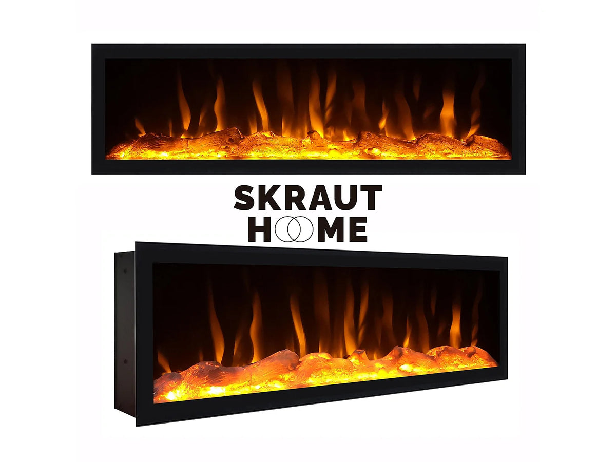 Meuble TV en Bois Noir 208 cm - SKRAUT HOME vue 4